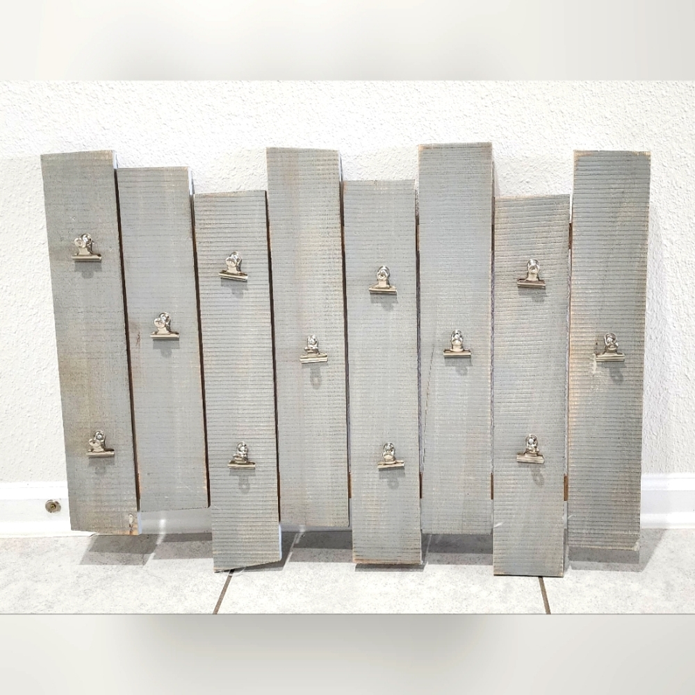 Rustic Wood Plank Picture Holder